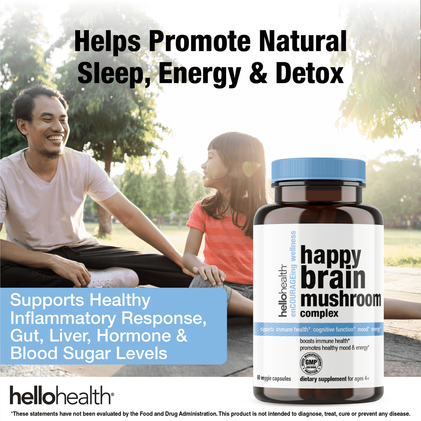 Hello Health 10-in-1 Mushroom Complex capsules