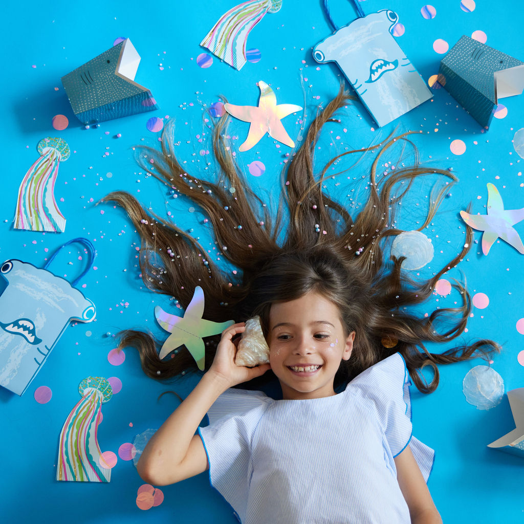 Ma Fete Under The Sea Sharks Birthday Party Box - 56 pieces