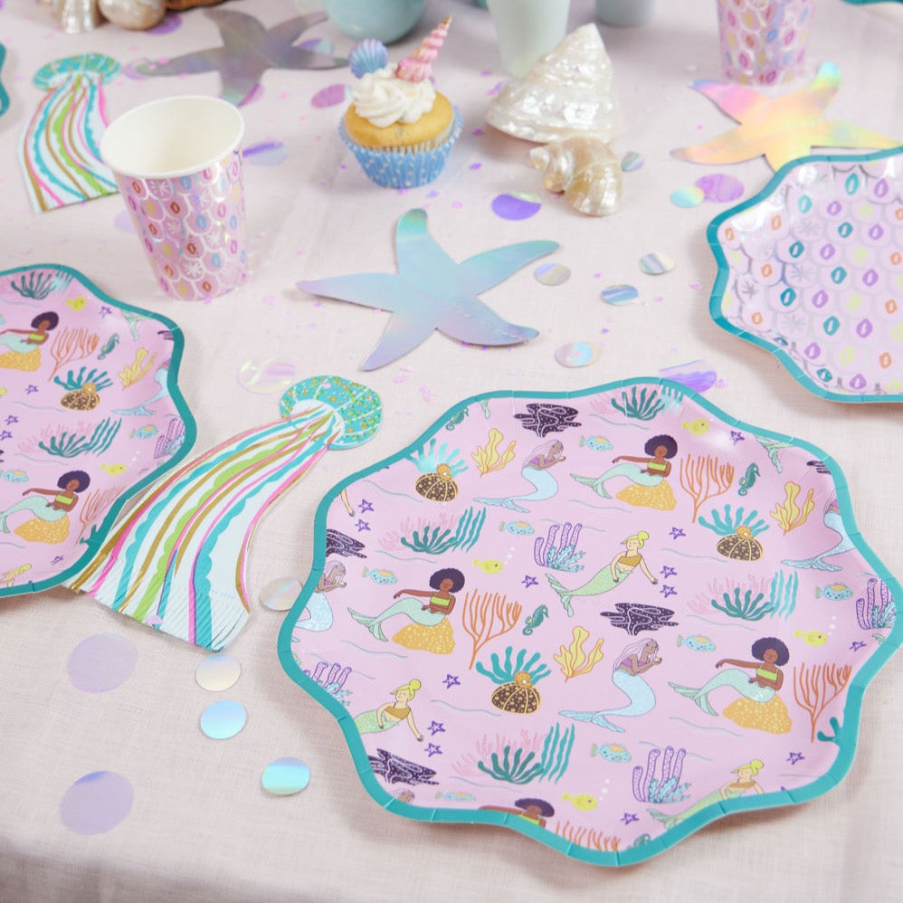 Ma Fete Under The Sea Mermaid Birthday Party Box, 56 pieces