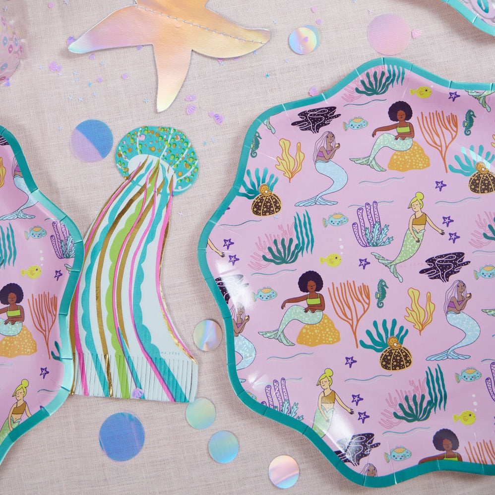 Ma Fete Under The Sea Mermaid Birthday Party Box, 56 pieces