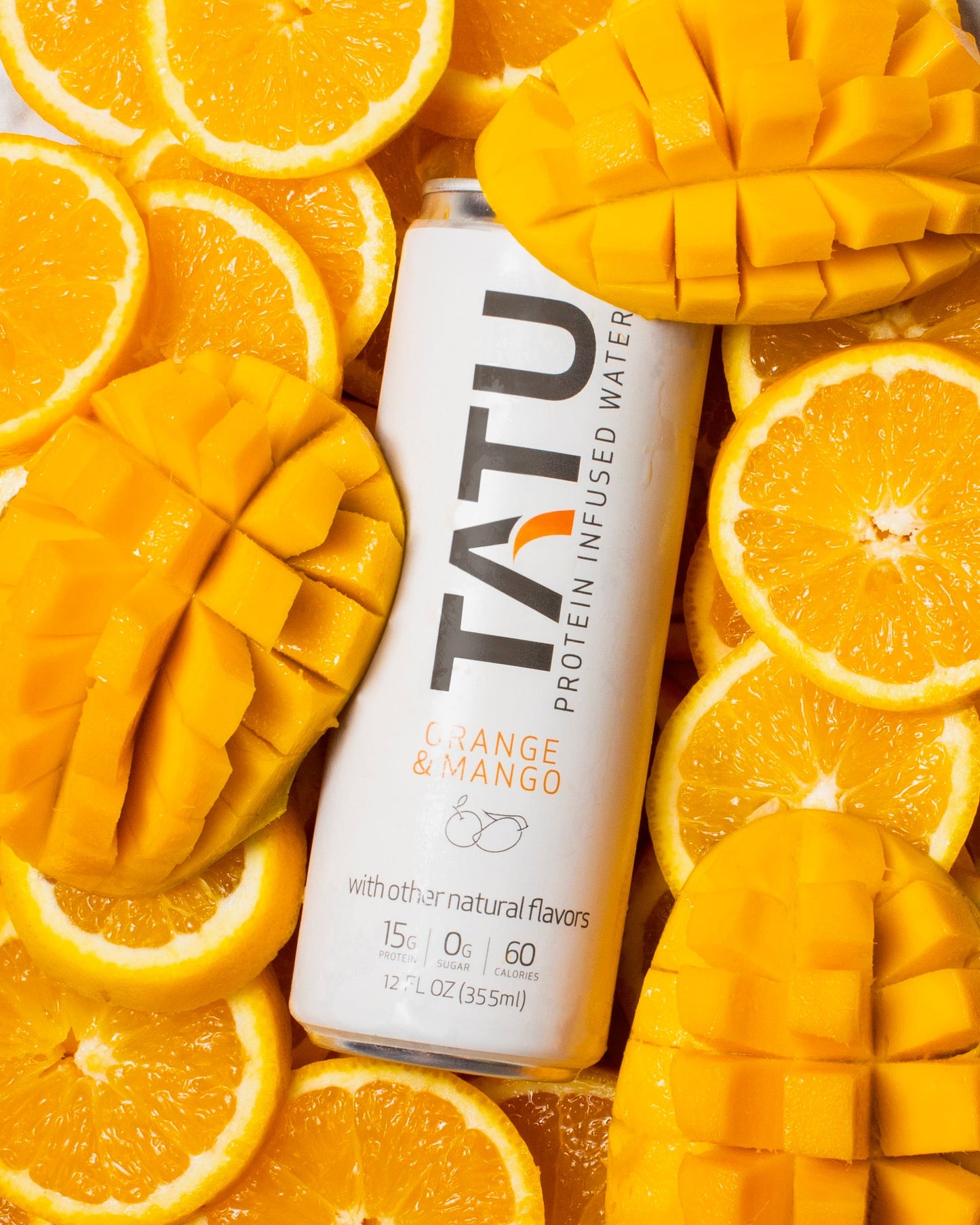 Mindful Proteins TATU Protein Water Juicy Orange Mango - Three 4-packs
