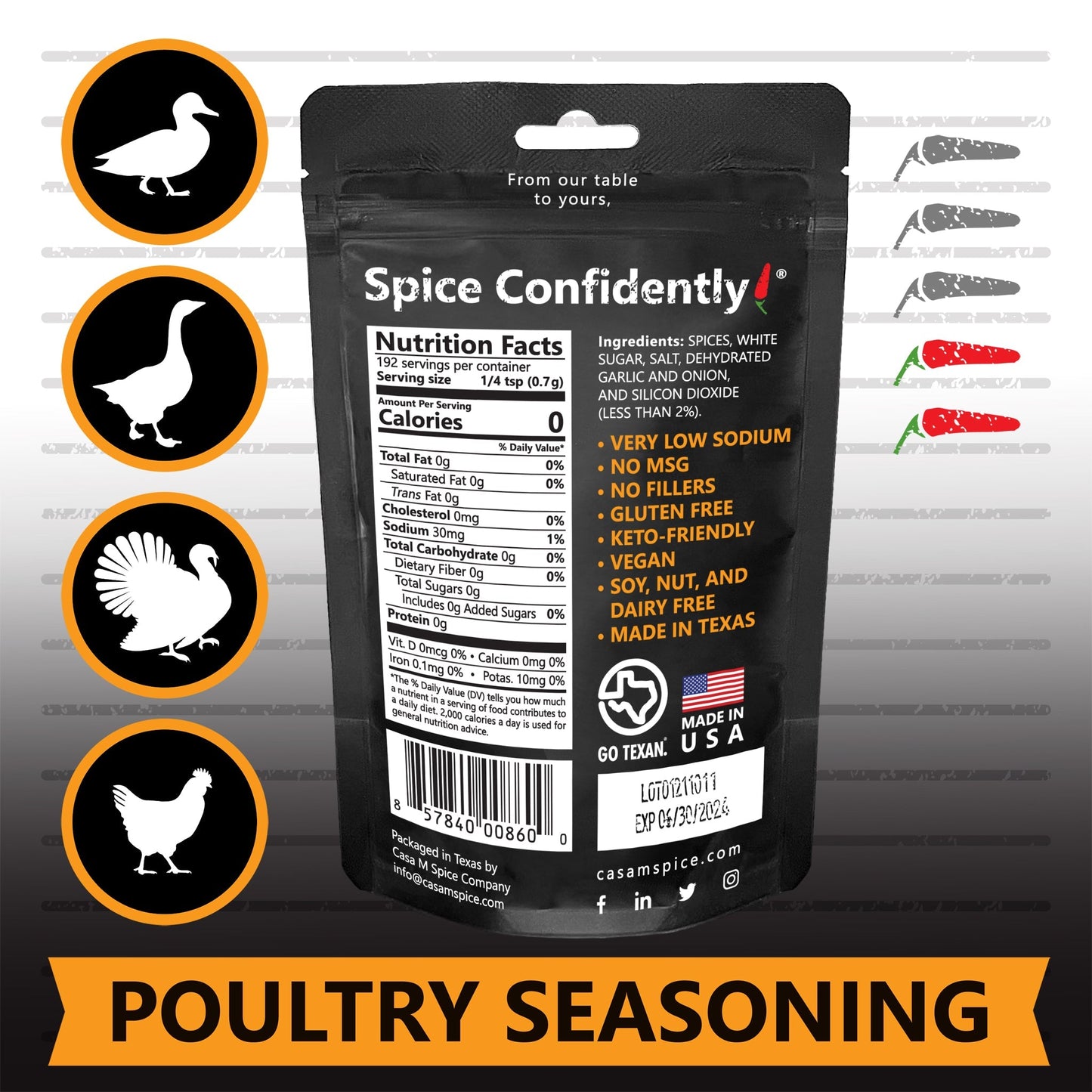 5-Pack Refill Bag Bundle - Casa M Spice Co