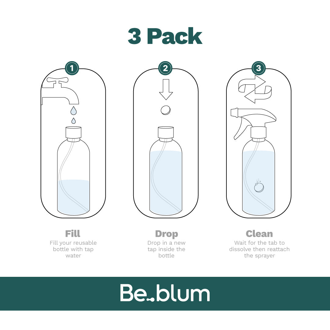 Be.blum Starter Pack Cleaning Kits x 3 - 16.9 Oz