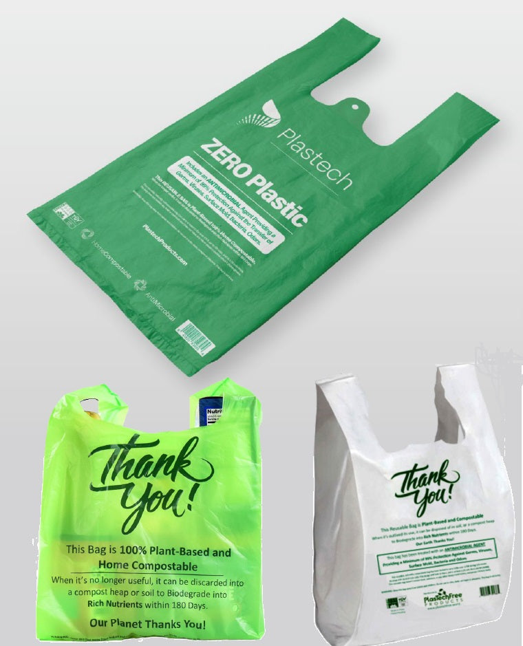 Plastech Multi-Use Carry Bags 100% NO Plastic Bulk Box of 500 bags