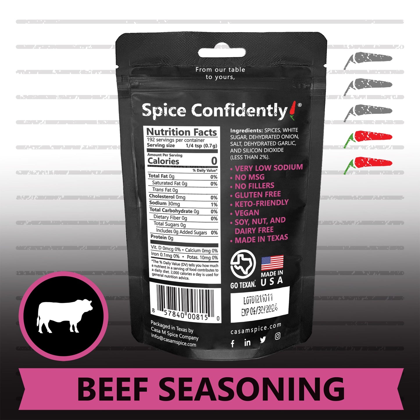 Casa M Spice Co® Refill Bag Bundle, 22.25 oz - 5-Pack Set