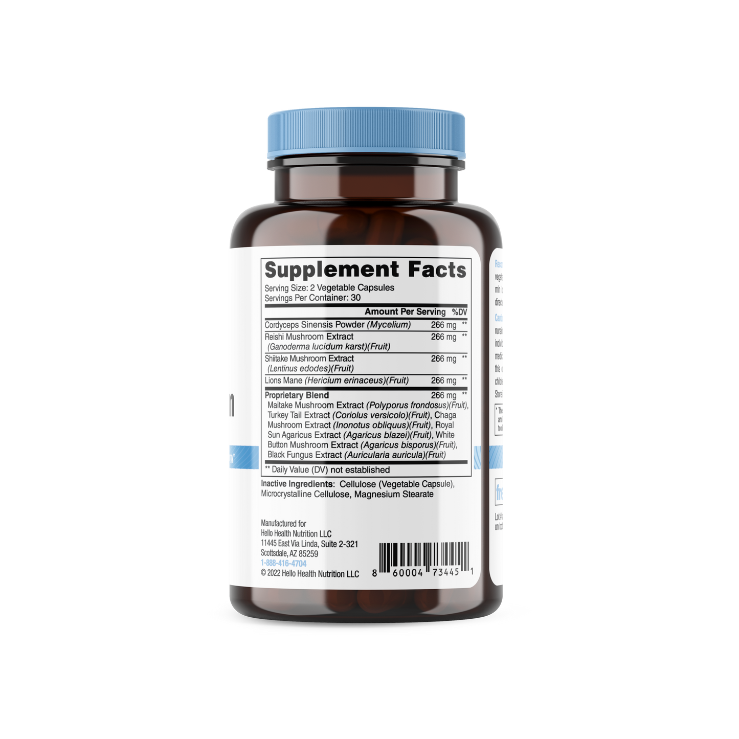 Hello Health 10-in-1 Mushroom Complex capsules
