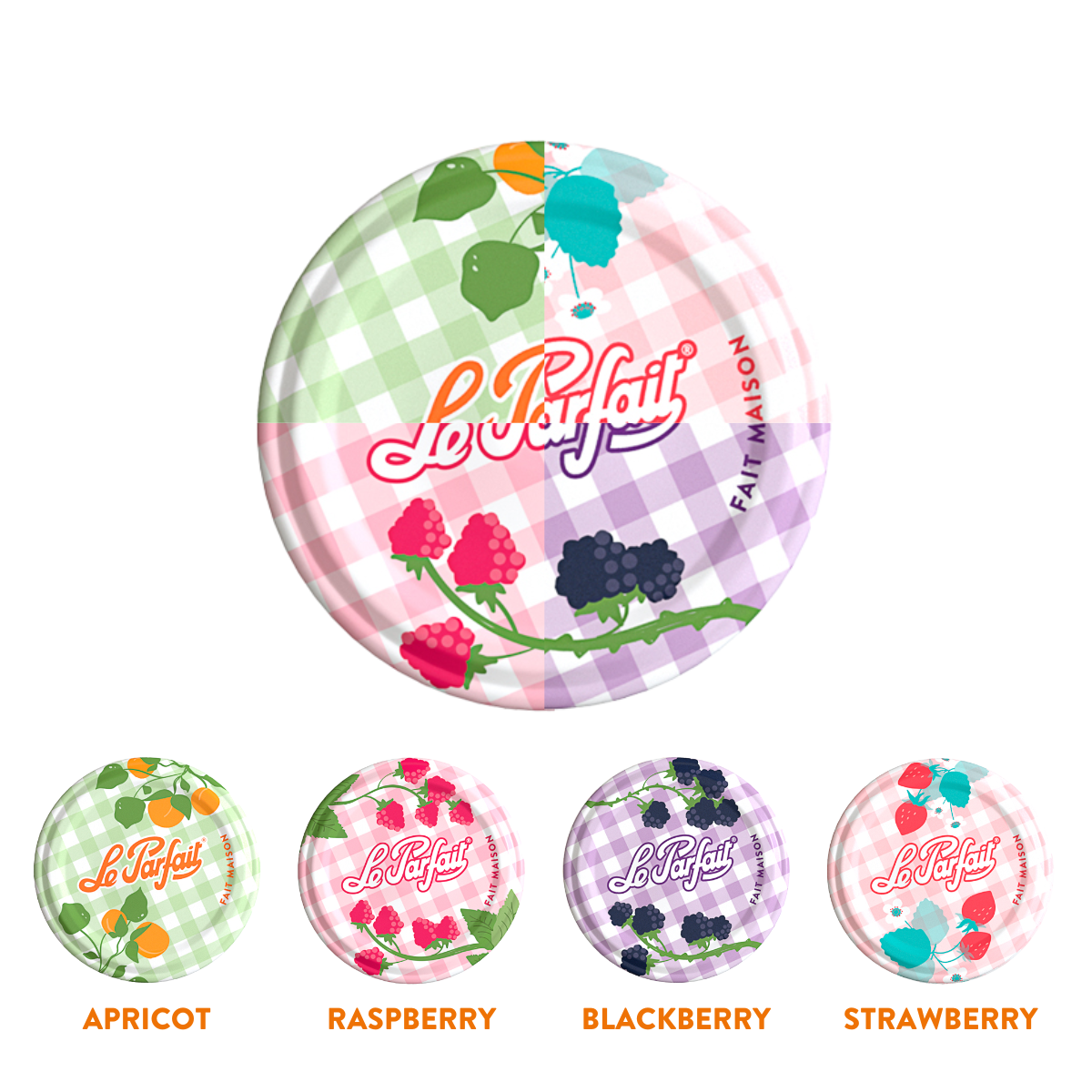 Le Parfait Jam Jar 13 oz - 6 pack