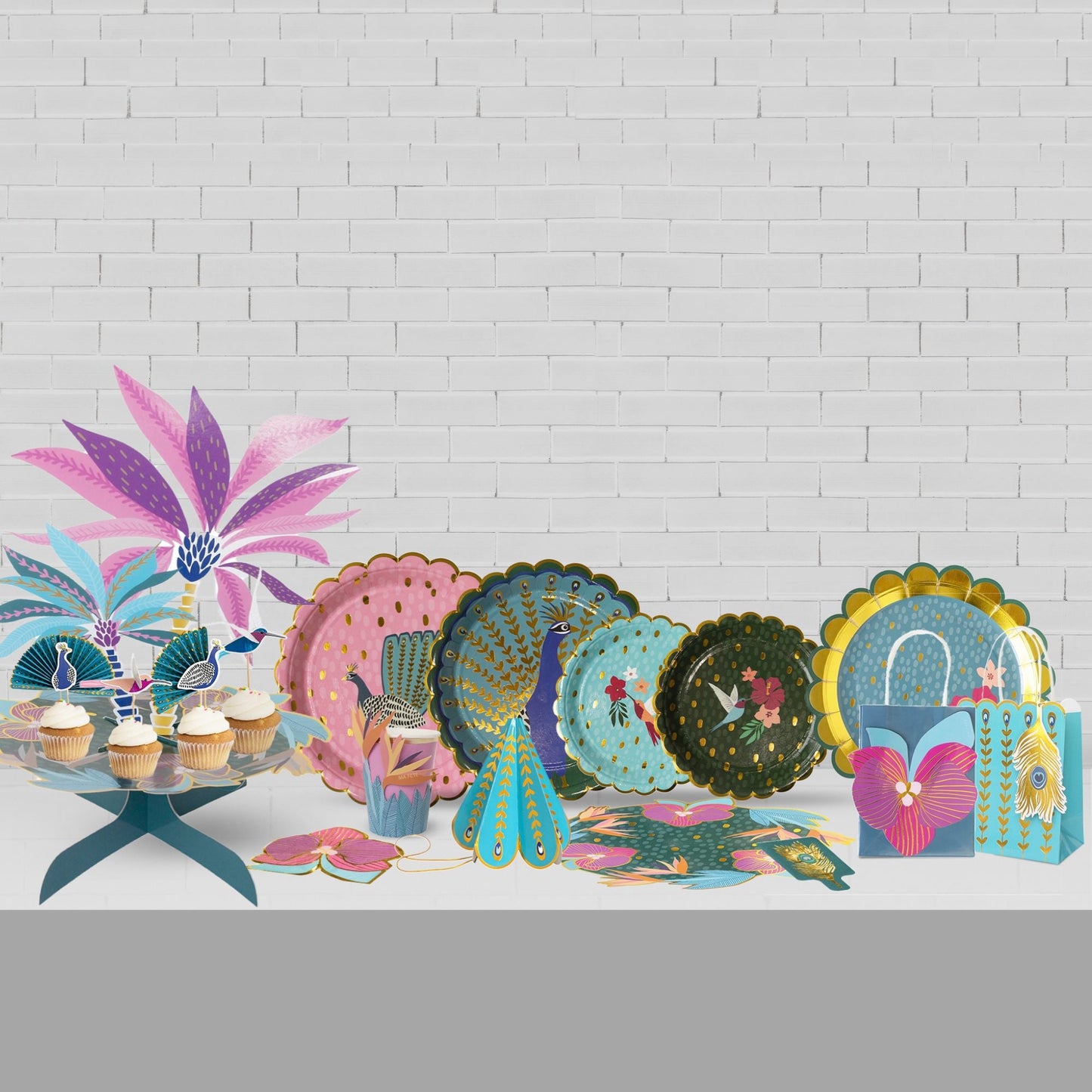 Ma Fete Tropical Themed Birthday Party Box - 113 pieces