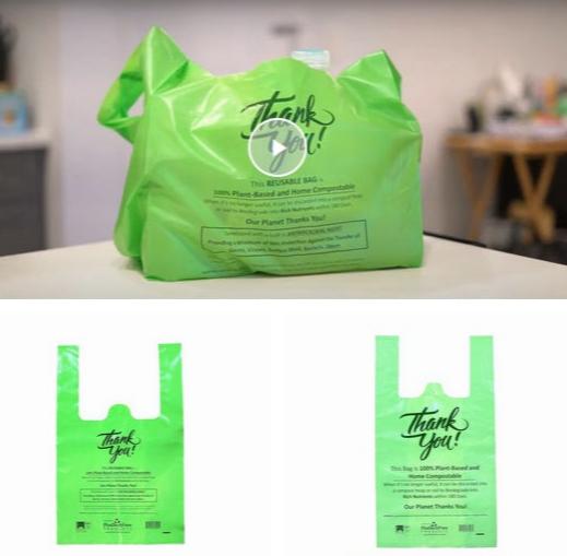 Plastech Reusable Antimicrobial Tote Bags 100% NO Plastic Bulk Box of 200 bags