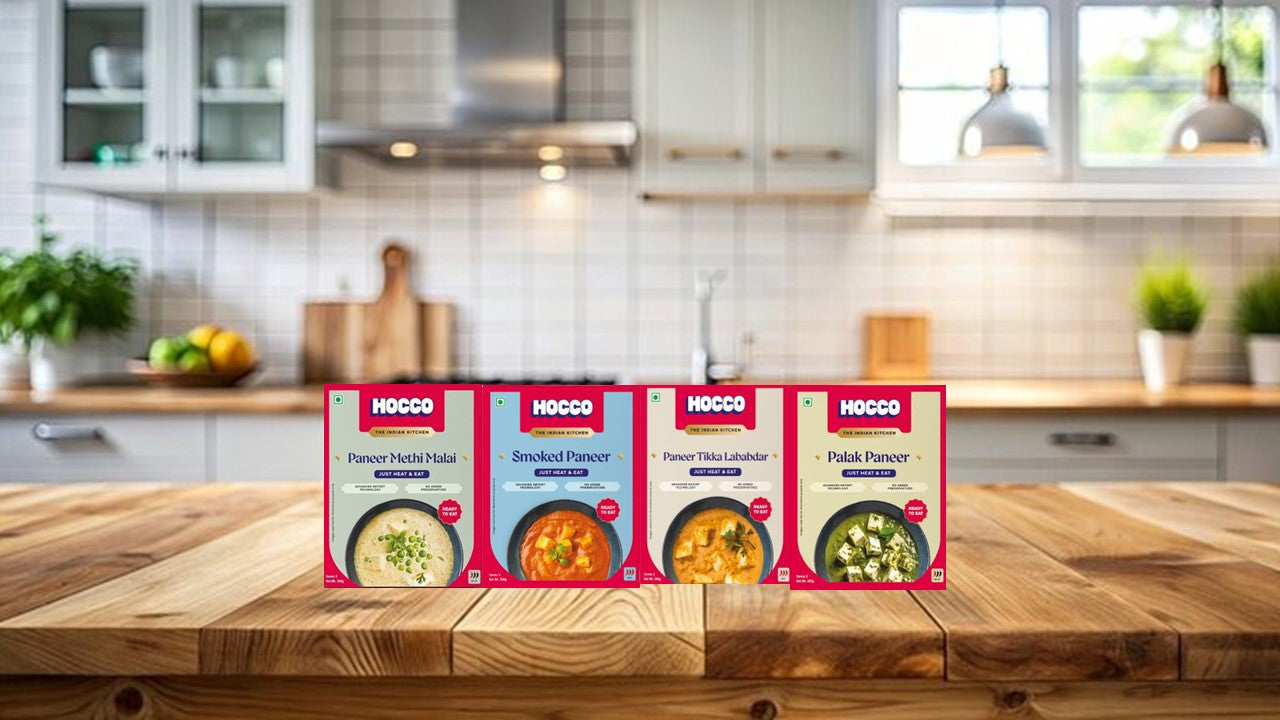 HOCCO - Ready to eat Indian meal Paneer Combo pack of 8