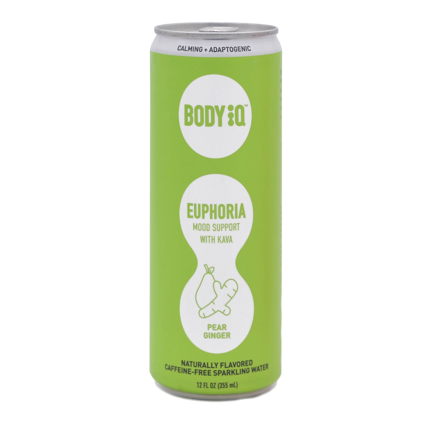 Body iQ – Euphoria Intelligent Sparkling Water, Vitamin Drink for Immune Support, Great Tasting Flavored Water for Relaxation, Grapefruit Mint Basil, 12-Pack