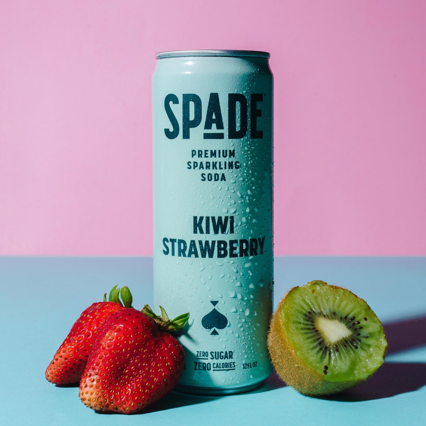 Spade Kiwi Strawberry Soda 12 oz - 12 pack