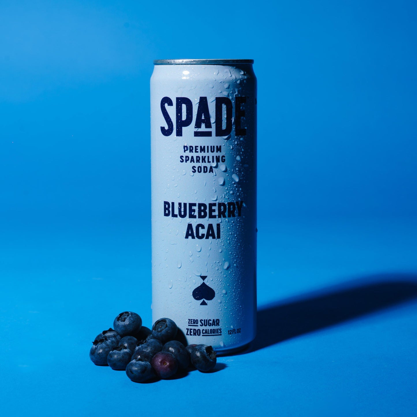 Spade Blueberry Acai Soda 12 oz - 12 pack