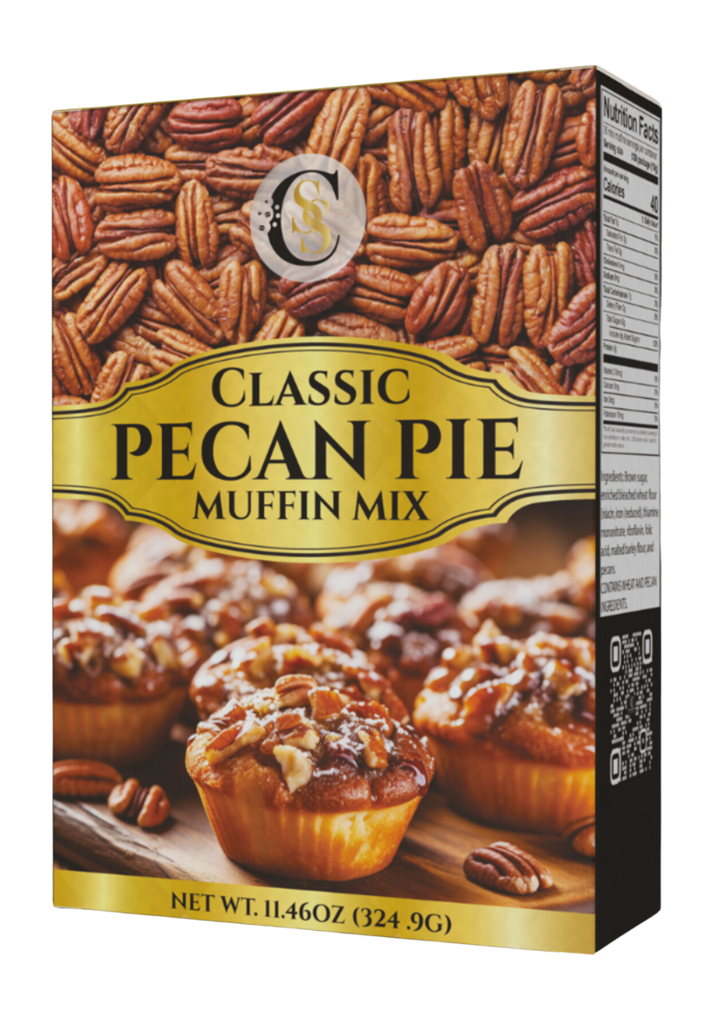 FREE GIVEAWAY- LIMITED SUPPLY- Shareden Sweet Confections Classic Pecan Pie Muffin Mix-2 pk