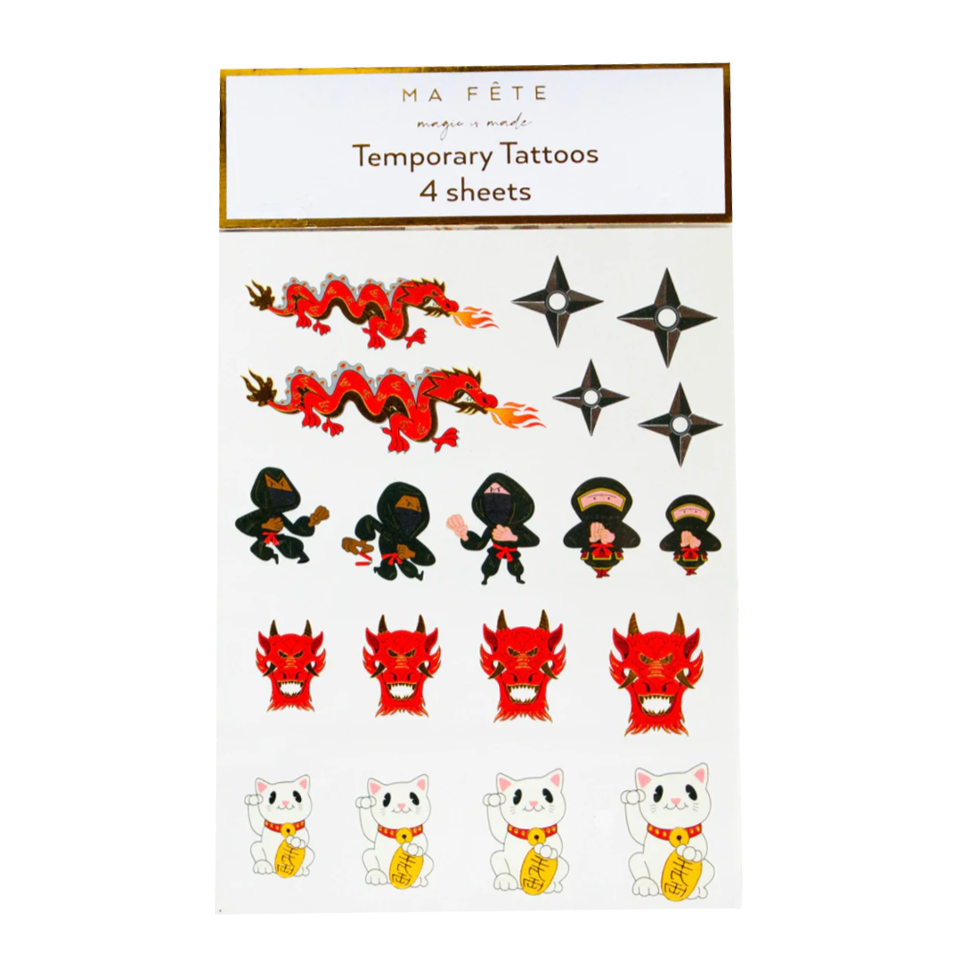 Ma Fete Premium Unique NINJA Birthday Party Box - 133 pieces