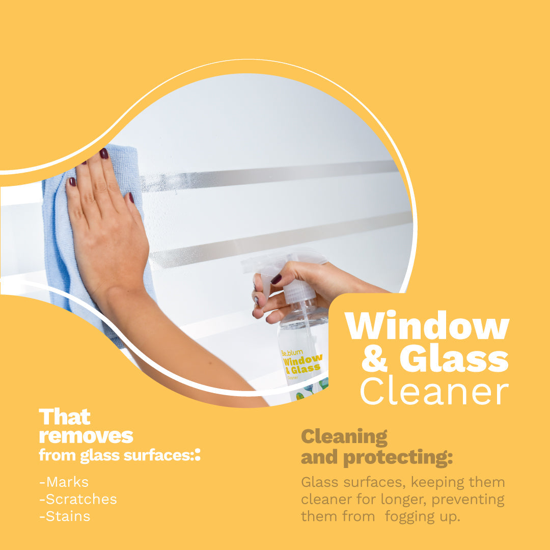 Be.blum Windows and Glass Cleaning Kit + 5 refill x 16.9 fl Oz
