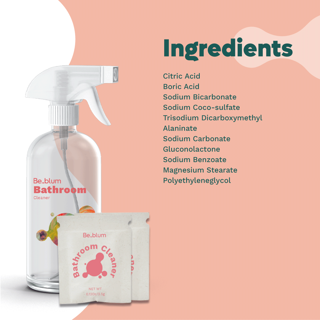 Be.blum Bathroom Cleaning Kit + 5 refill x 16.9 Oz