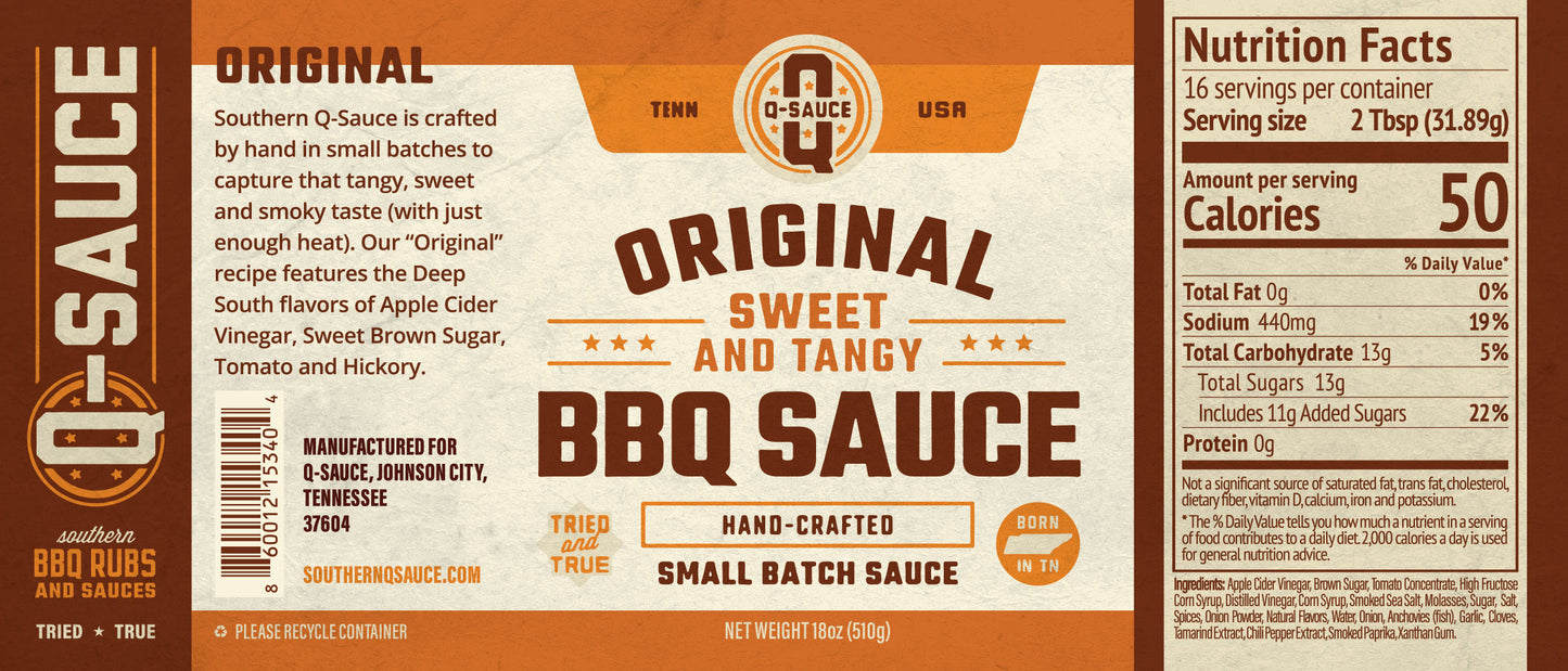 Q Sauce Original Sauce 16oz - 4 Pack