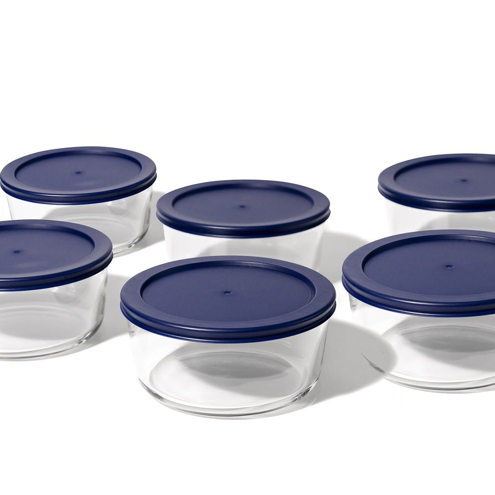 
                      
                        Glass Food Storage Containers - 12 Piece 2 Cup Set (6 Containers + 6 Lids)
                      
                    