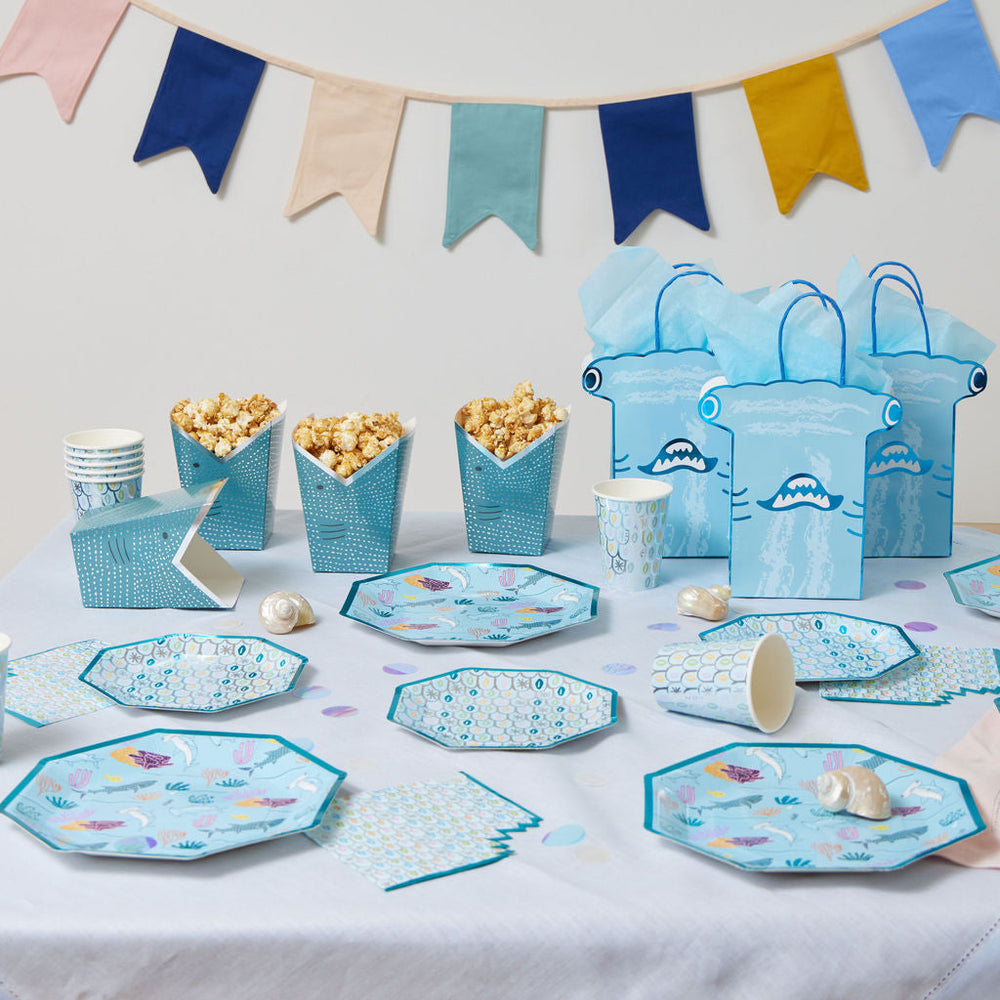 Ma Fete Under The Sea Sharks Birthday Party Box - 56 pieces