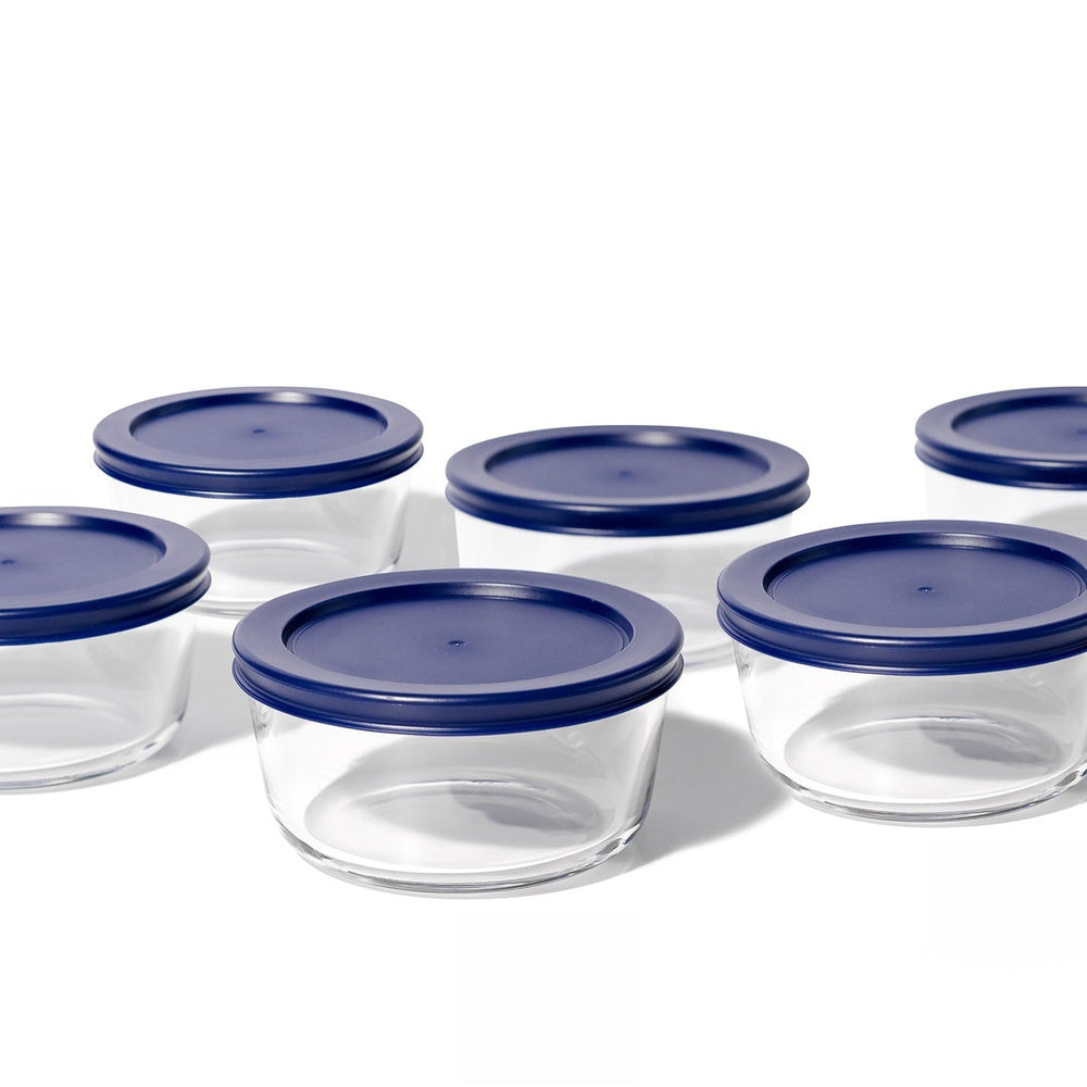 
                      
                        Glass Food Storage Containers - 12 Piece 4 Cup Set (6 Containers + 6 Lids) BPA-Free Lids
                      
                    