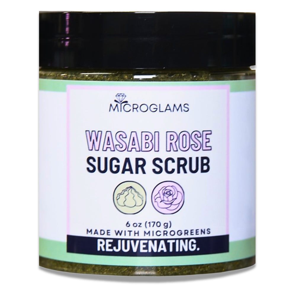 Microglams Wasabi Rose Sugar Scrub - 6 oz