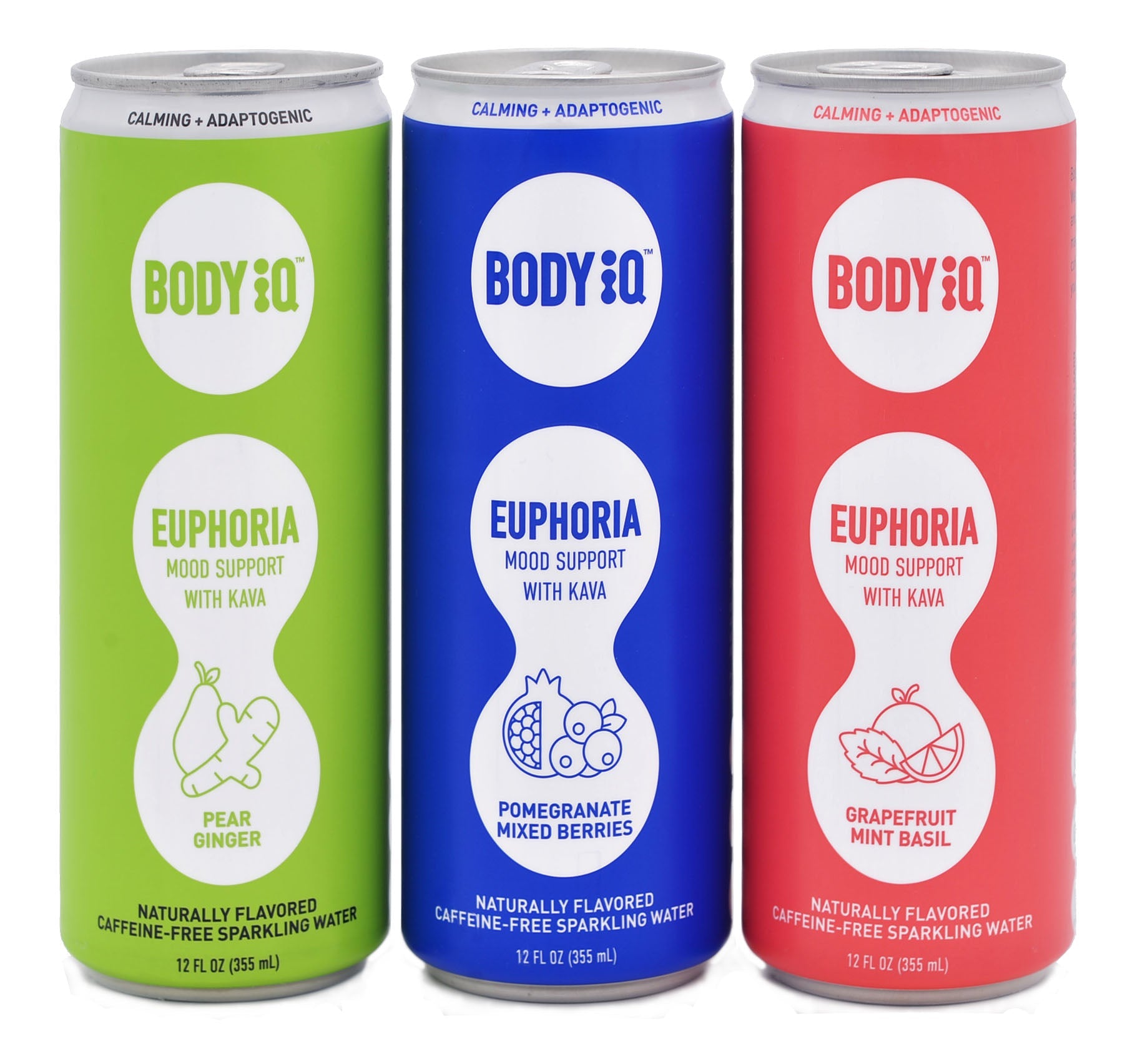 Body iQ – Euphoria Intelligent Sparkling Water, Vitamin Drink for