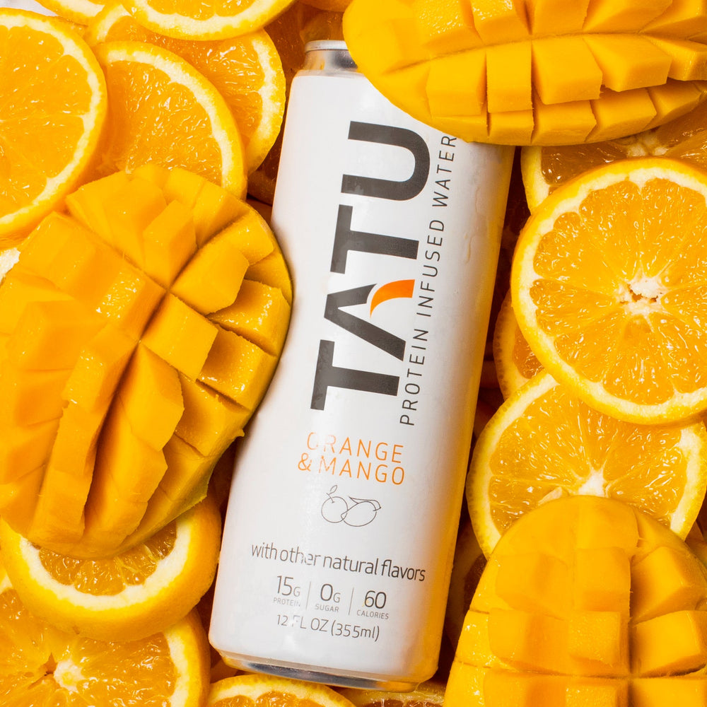 
                      
                        Mindful Proteins TATU Protein Water Juicy Orange Mango - Three 4-packs
                      
                    