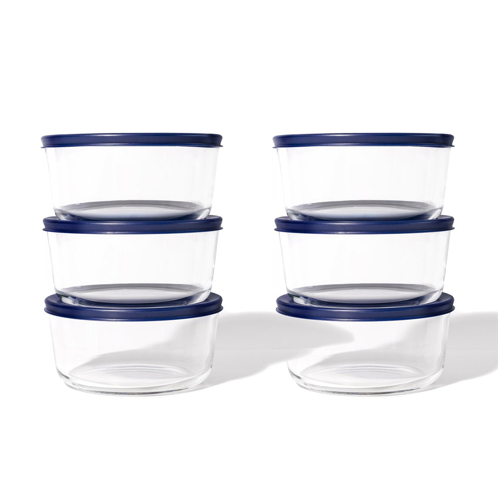 
                      
                        Glass Food Storage Containers - 12 Piece 2 Cup Set (6 Containers + 6 Lids)
                      
                    