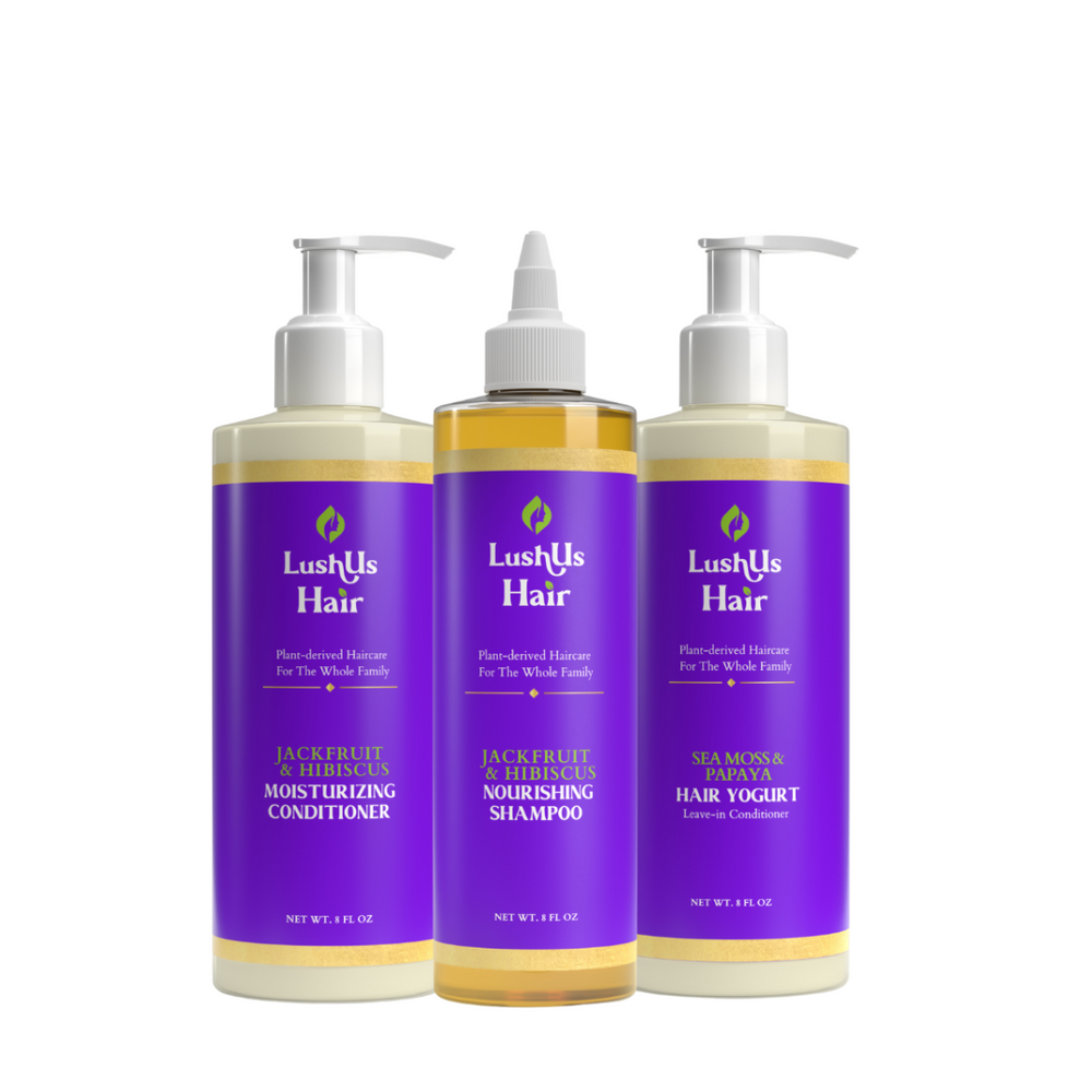 LushUs Hair Wash Day Bundle 8 oz 3-pack