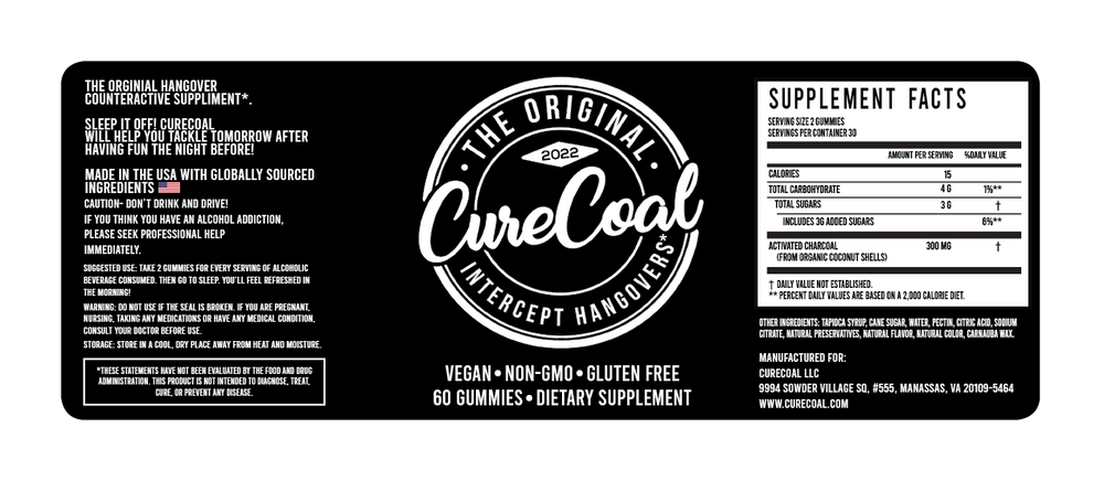 
                      
                        CureCoal - 60 count Bottle
                      
                    