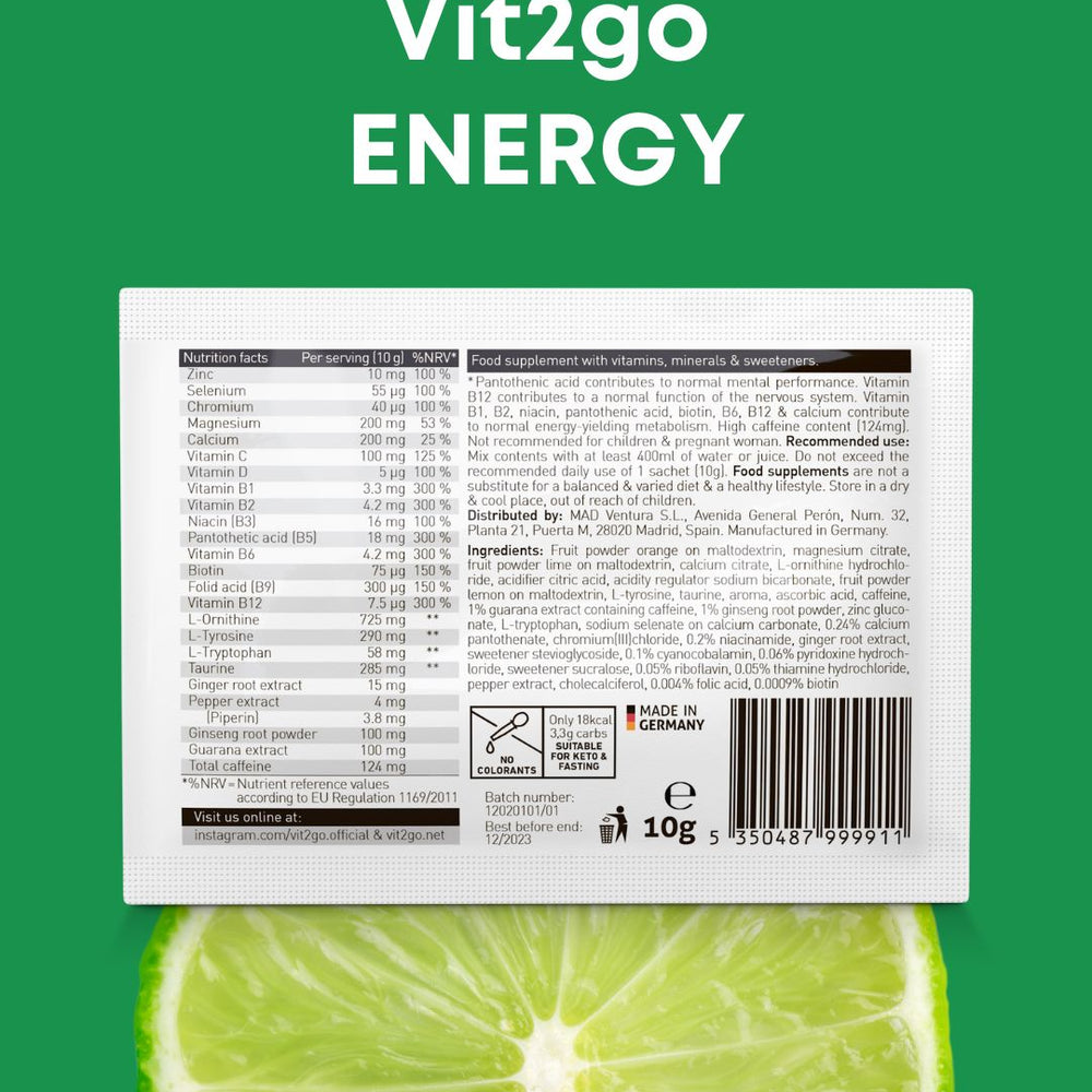 
                      
                        Vit2go 10th-pack Bundle 1 x DRINK RECOVERY + 1 x ENERGY
                      
                    