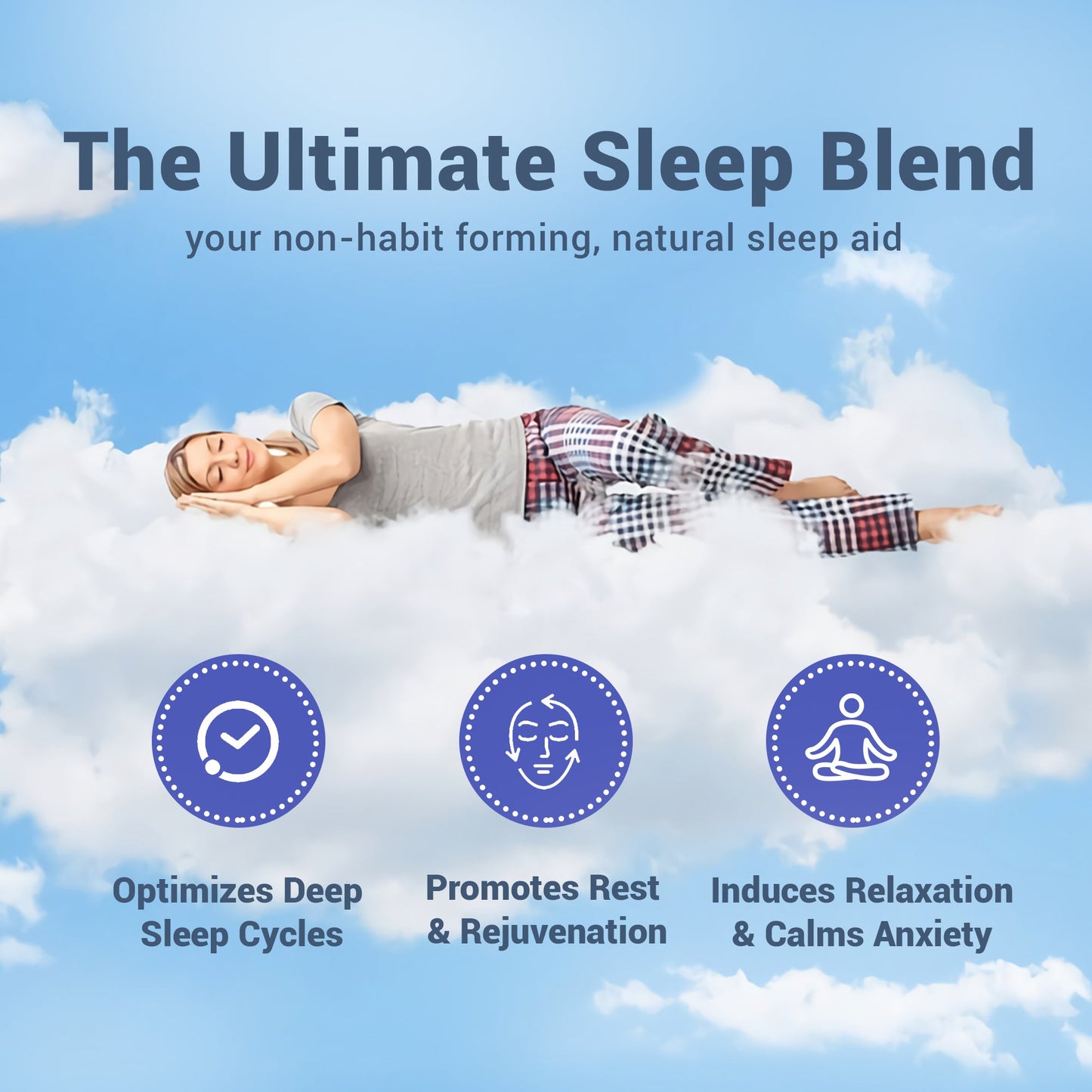 myPEAK DeltaSleep: All Natural Sleep Aid and Deep Sleep Cycle Optimizer with Natural Melatonin, Valerian Root, Chamomile, Passionflower, & GABA Sleep Supplement, Supports Faster, Deeper, Longer Sleep & Non-Habit Forming Benefits.