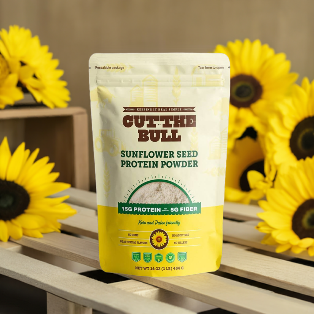 Cut the Bull Sunflower Seed Protein Powder 1 lb - 3 pack