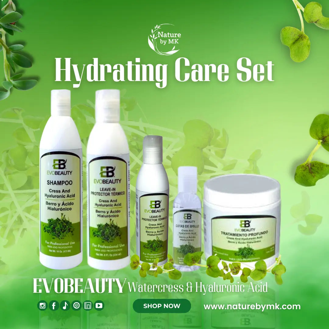 EvoBeauty Watercress & Hyaluronic Acid Hydrating Care Set NaturebyMK