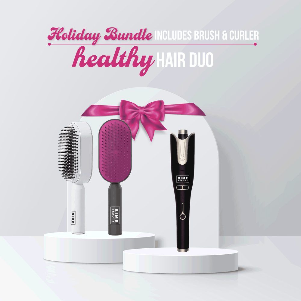 Healthy Hair Duo: Automatic Curler & Self Cleaning Brush