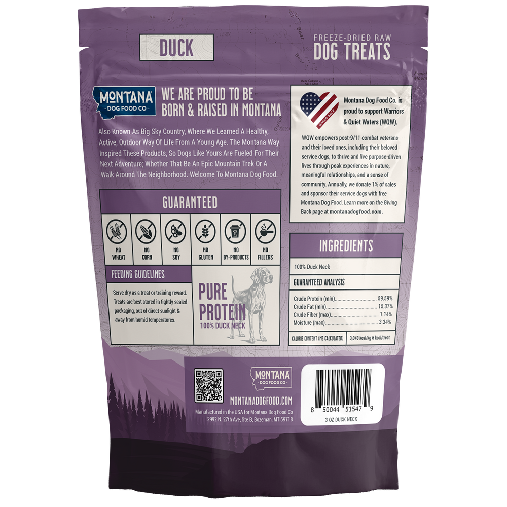 
                      
                        Montana Dog Food Co. Trail Snacks - 3 Pack (Turkey, Duck, Pork) - 3oz
                      
                    