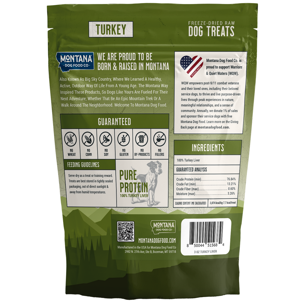 
                      
                        Montana Dog Food Co. Trail Snacks - 3 Pack (Turkey, Duck, Pork) - 3oz
                      
                    