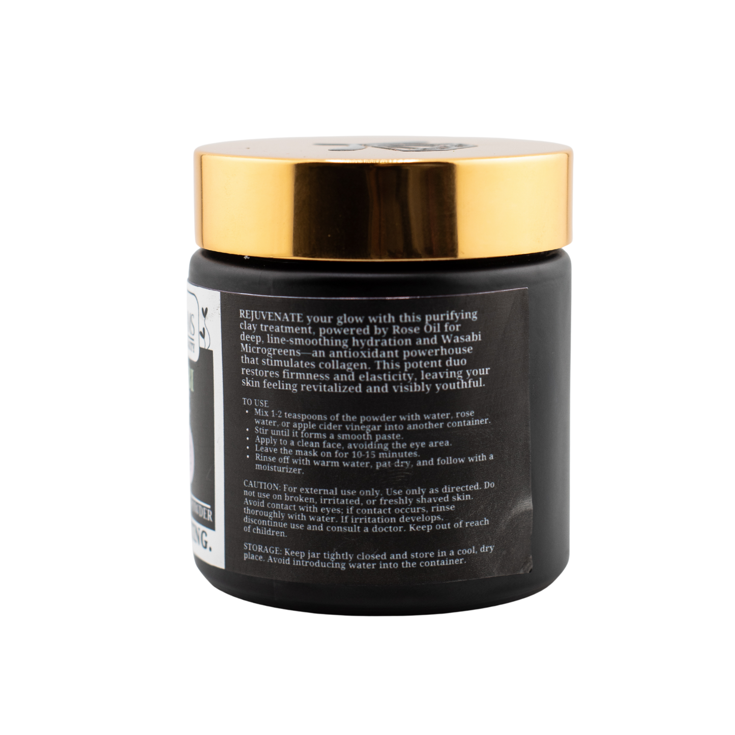 Microglams Wasabi Rose Clay Mask Powder - 4 oz