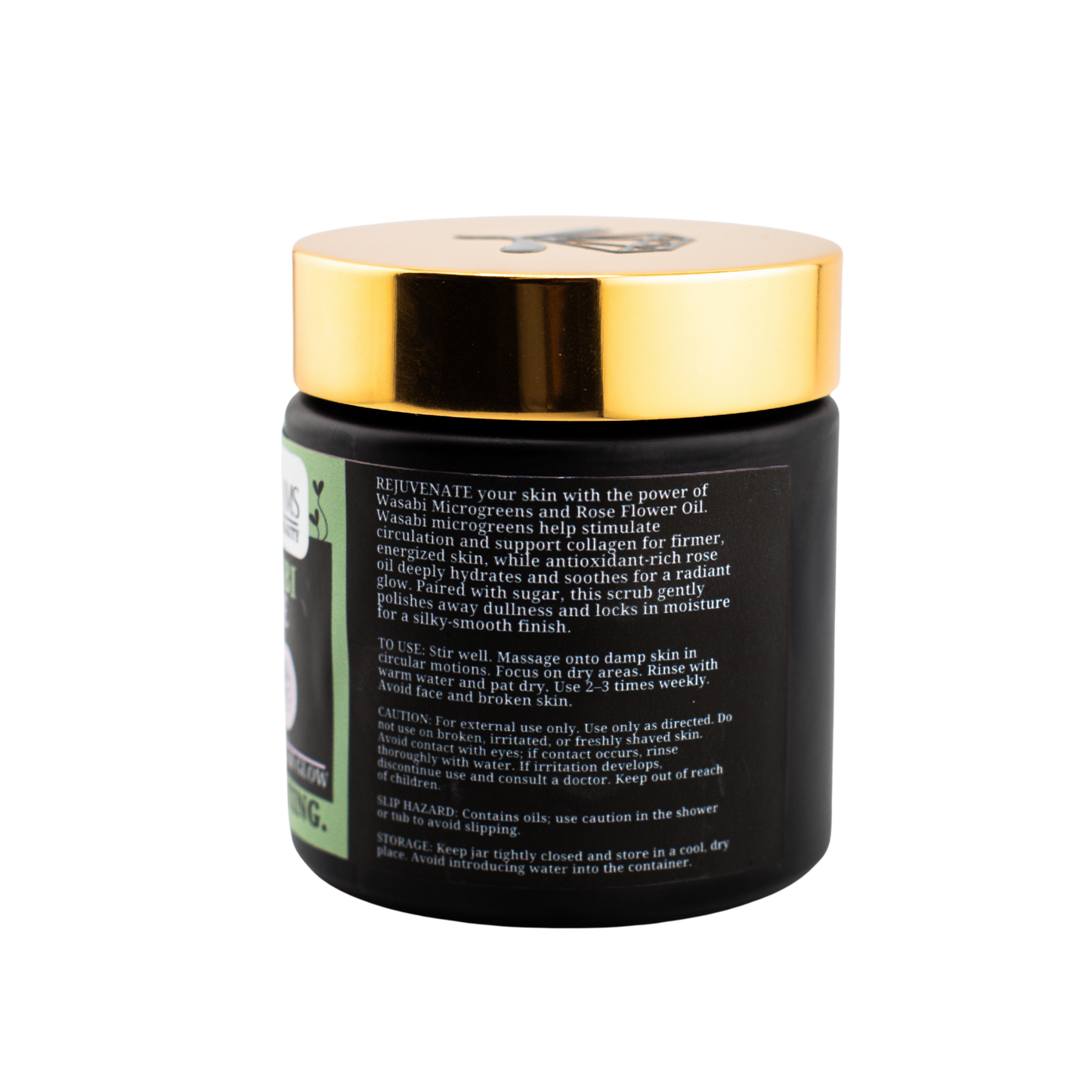 Microglams Wasabi Rose Sugar Scrub - 6 oz