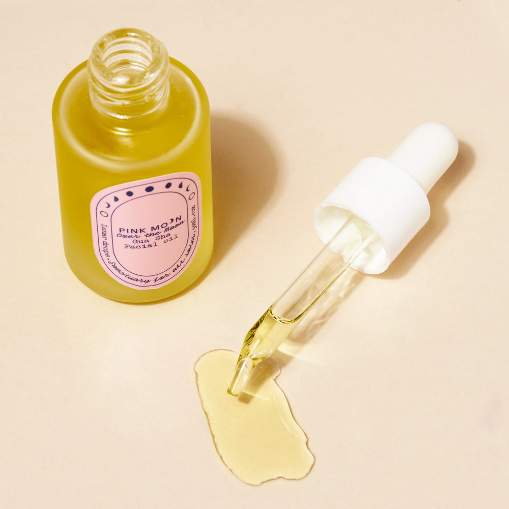 Over the Moon Gua Sha Facial Oil - Pink Moon - Pink Moon