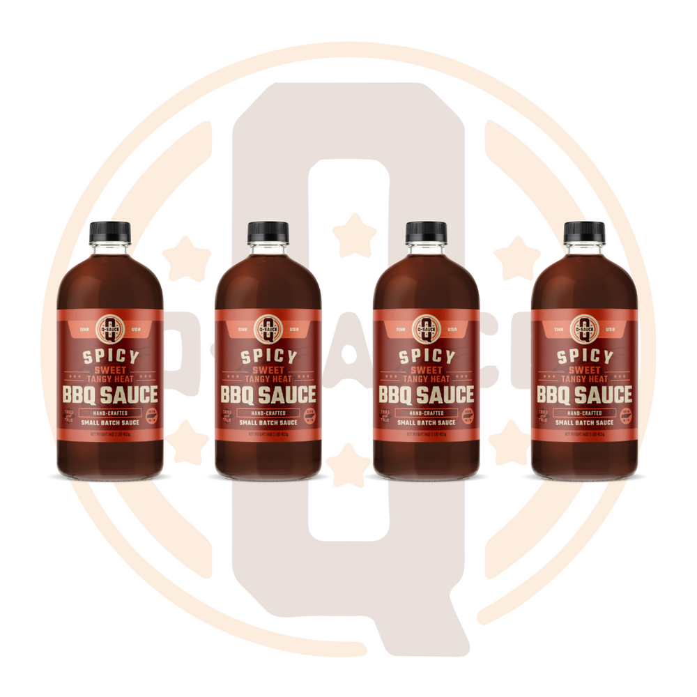 Q Sauce Spicy Sauce 16oz - 4 Pack