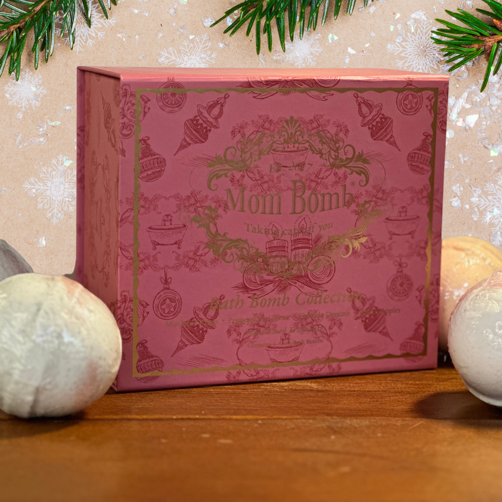 
                      
                        Mom Bomb Merry & Bright Bath Bomb Collection – Seasonal Scents to Warm Your Soul (Red Edition)
                      
                    