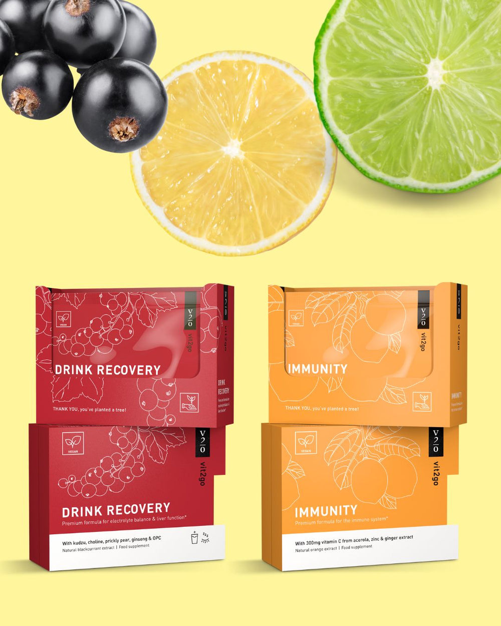 Vit2go 10th-pack Bundle 1 x DRINK RECOVERY + 1 x IMMUNITY