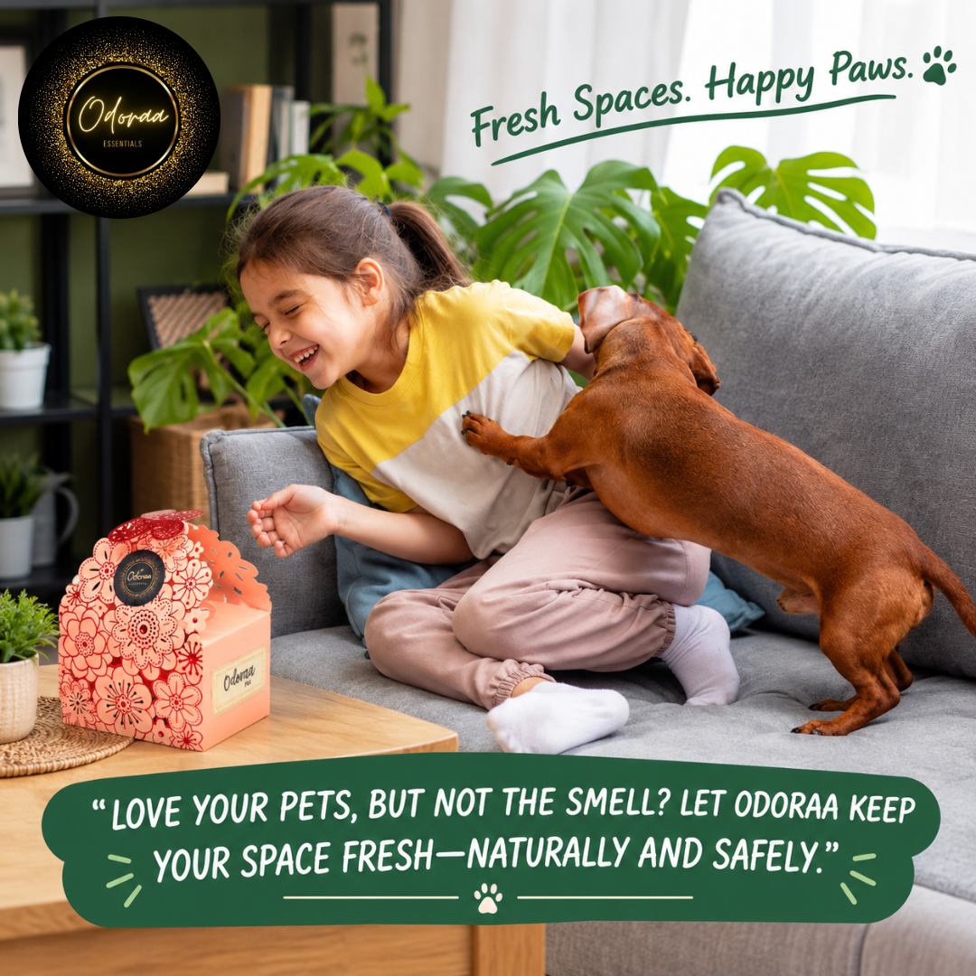 Odoraa -Pet Odoraa | Pet Odor Eliminator for Homes with Pets | Odor Absorber | Solar Rechargeable & Eco-Friendly | 3.5oz (Pack of 6))