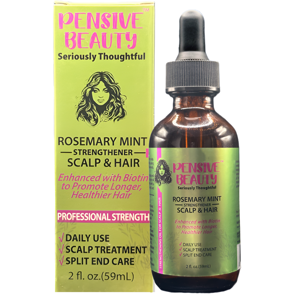 PENSIVE BEAUTY™ - Rosemary Mint Scalp & Hair Strengthening Oil - 3 Pack