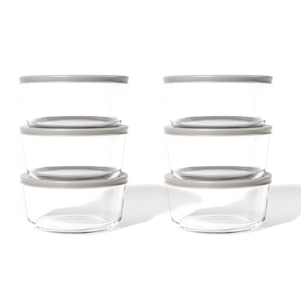 
                      
                        Glass Food Storage Containers - 12 Piece 4 Cup Set (6 Containers + 6 Lids) BPA-Free Lids
                      
                    