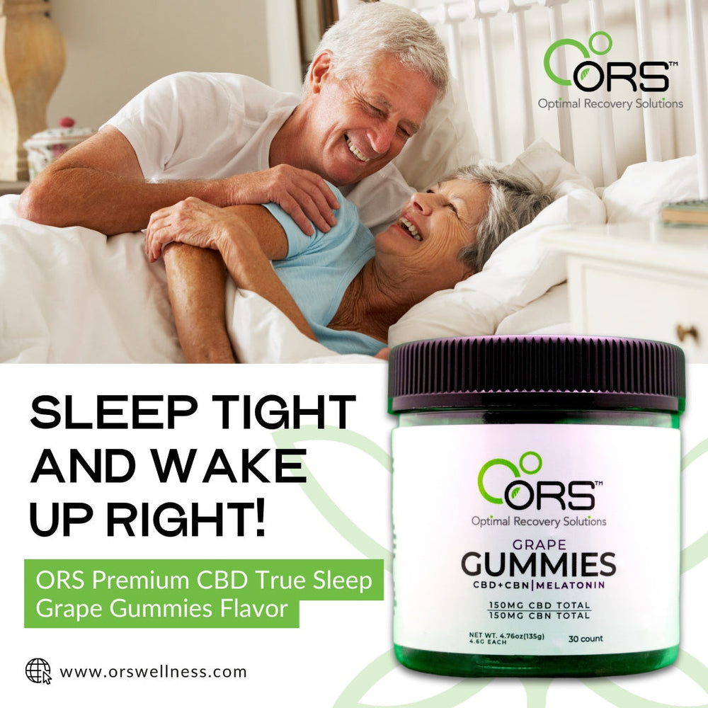 BUY 2 - ORS Premium CBD True Sleep Gummies Elderberry Flavor