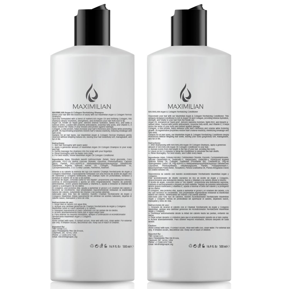 
                      
                        Maximilian Argan Collagen Shampoo and Conditioner Set 16.9 oz- 2 Pack
                      
                    