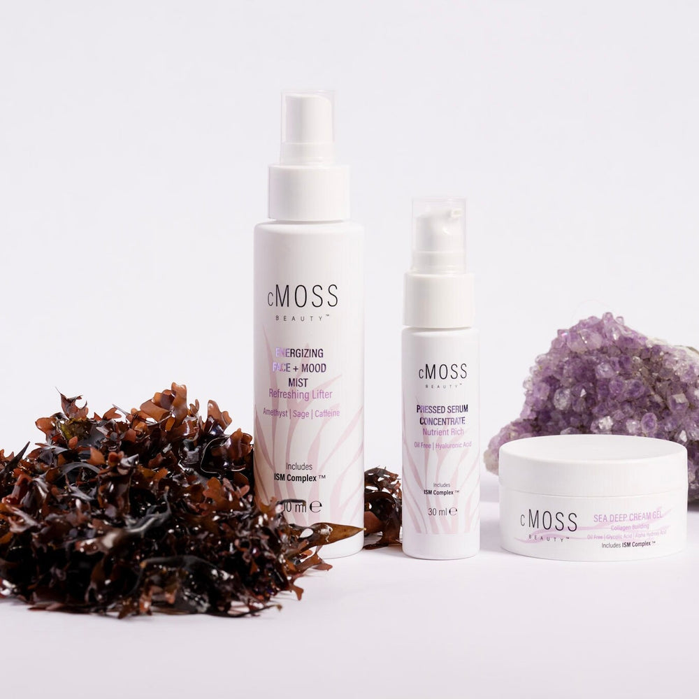 
                      
                        Sea Moss Bundle - Energizing FACE+MOOD Mist, Sea Deep Cream Gel, Pressed Serum Concentrate
                      
                    